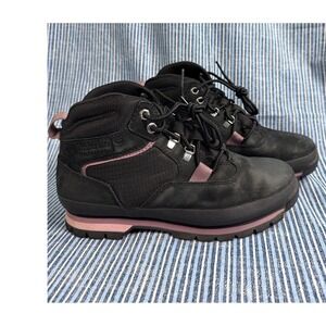 Timberland Womens Euro‎ Mid Waterproof Lace Up Hiking Nubuck Boots A2K2Q Size 8